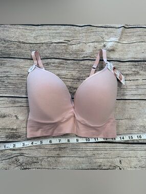NWT Jockey Seamless Bralette with Molded Cups Light Pink, T-Shirt Bra Size LG